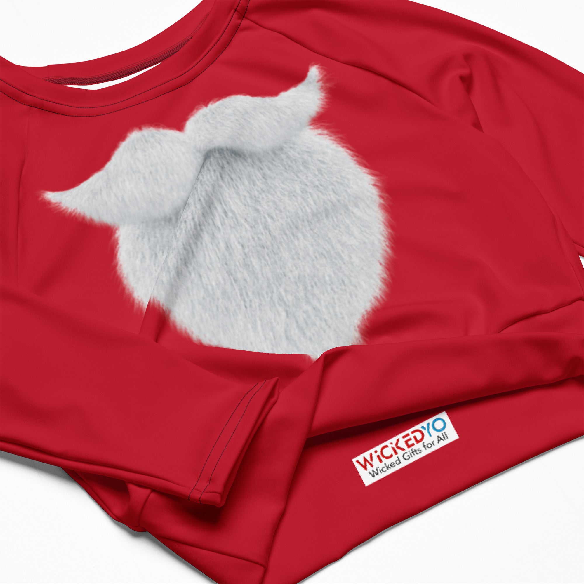 Not a Christmas Pajamas Cropped Top. Christmas Colors Streetwear or Activewear. WickedYo.